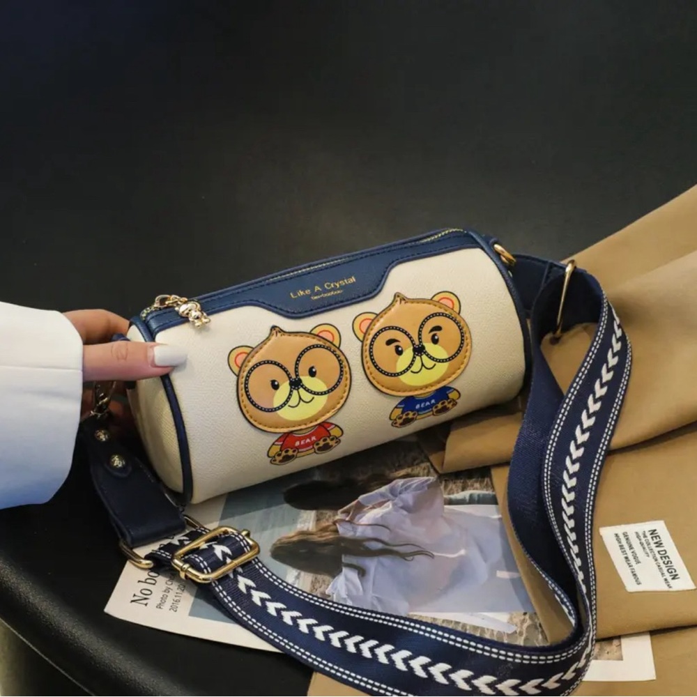 Small Cylindrical Fashion Bag/ Crossbody- New!